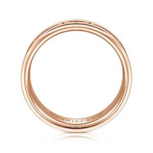 14K Gold 6mm – Brushed & Satin Interwoven Men’s Wedding Band Gabriel 50