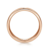 14K Gold 6mm – Satin Finish Polished Edges Men’s Wedding Band Gabriel 50