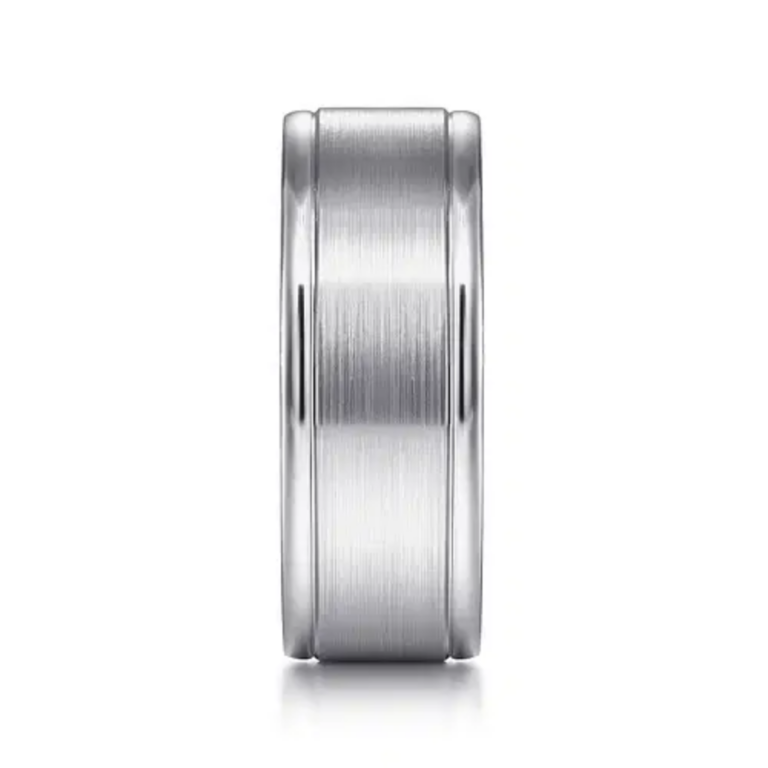 14K Gold 8mm – Satin Finish Men’s Wedding Band Gabriel 43