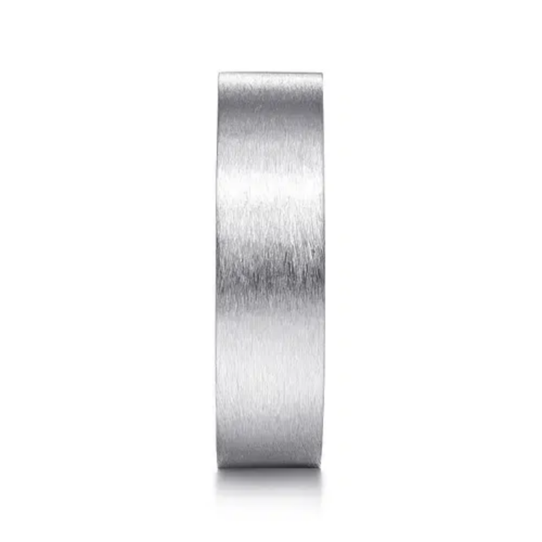 14K Gold 6mm – Horizontal Brush Men’s Wedding Band Gabriel 17