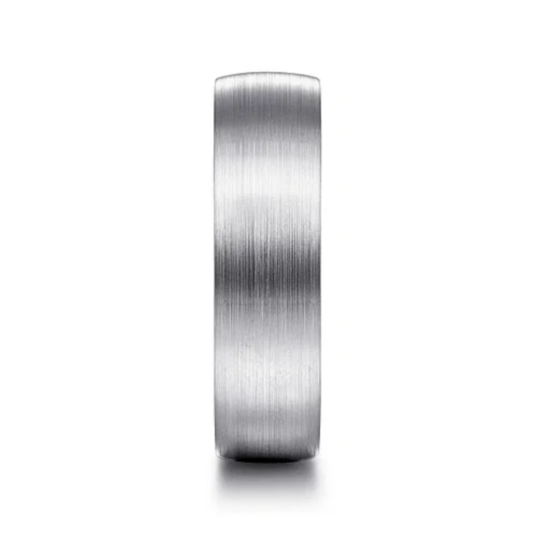 14K Gold 6mm – Satin Finish Men’s Wedding Band Gabriel 21