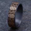 14K Gold and Tantalum 7.5mm – Skull King Men’s Wedding Band Ammara Stone 54