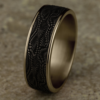 14K Gold and Tantalum 7.5mm – Snakeskin Men’s Wedding Band Ammara Stone 53