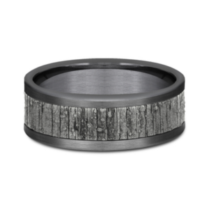14K Gold and Tantalum 8mm – Wood Split Men’s Wedding Band Ammara Stone 41