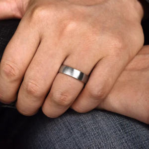 14K Gold 6mm – Satin Finish Men’s Wedding Band Gabriel 26