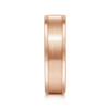 14K Gold 6mm – Satin Finish Polished Edges Men’s Wedding Band Gabriel 51
