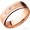 14K Gold 7mm – Three-Stone Men’s Diamond Wedding Band Lashbrook 11
