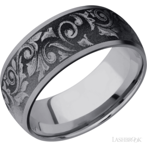 Tantalum 9mm - Western Scroll Men's Wedding Band