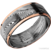 14K Gold and Damascus 8mm – Tightweave Men’s Wedding Band Lashbrook 11