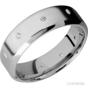 14K Gold 7mm – Eternity Nine-Stone Diamond Men’s Wedding Band Lashbrook 6