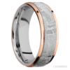 14K Gold and Meteorite 7mm – Men’s Wedding Band Lashbrook 12