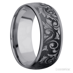 Tantalum 9mm – Western Scroll Men’s Wedding Band Lashbrook 6