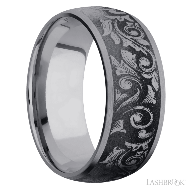 Tantalum 9mm – Western Scroll Men’s Wedding Band Lashbrook 6