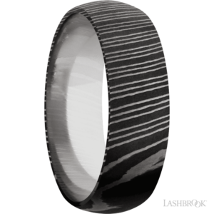 Damascus 7mm – Acid Swirl Design Men’s Wedding Band Lashbrook 6