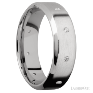 14K Gold 7mm - Eternity Nine-Stone Diamond Men's Wedding Band