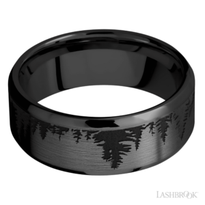Zirconium 8mm – Pine Forest Men’s Wedding Band Lashbrook 6