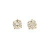 14K Yellow Gold Solitaire Studs with 1.45ctw Round Diamonds (K, SI2) Earrings 7