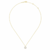 14K Yellow Gold June Birthstone Pendant with .35ct Freshwater Pearl & .13ctw Diamond Halo 14-16″ Fine Jewelry 12