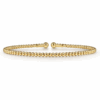 14K Yellow Gold Bujukan Bead Bangle Size 6.25 Bracelets 13