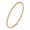 14K Yellow Gold Bujukan Bead Bangle Size 6.25 Bracelets 15