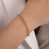 14K Yellow Gold Bujukan Bead Bangle Size 6.25 Bracelets 14