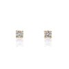14K White Gold Solitaire Studs with .07ctw Diamonds (G/H, SI) Earrings 7