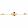 14K Yellow Gold Cut Disk Station Bracelet 7″ Bracelets 12