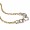 14K Two-Tone Interlocking Circle Necklace with 1.02ctw Diamonds 17″ Fine Jewelry 16