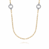14K Two-Tone Link Chain Necklace with 1.70ctw Diamonds 32″ Fine Jewelry 12