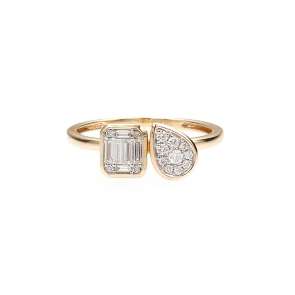 14K Yellow Gold Ring with .28ctw Baguette & Round Diamonds Size 6.75 Fine Jewelry 5