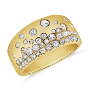 14K Yellow Gold Ring with .98ctw Diamonds Size 6.5