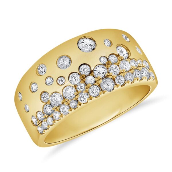 14K Yellow Gold Ring with .98ctw Diamonds Size 6.5 Fine Jewelry 3