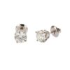 14K White Gold Solitaire Studs with 2.06ctw Round Diamonds (G/H, SI) Earrings 8