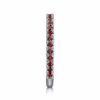 14K White Gold January Birthstone Eternity Ring with .55ctw Red Garnet Gemstones Size 6.5 Fine Jewelry 20