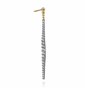 14K Two-Tone Bujukan Bead Drop Earrings with .73ctw Diamonds Earrings 6