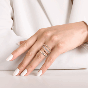 14K Yellow Gold Stackable Ring with 2.03ctw Baguette & Round Diamonds Size 6.5