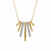 14K Two-Tone Necklace with .34ctw Diamonds 17.5″ Fine Jewelry 10