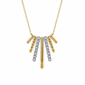 14K Two-Tone Necklace with .34ctw Diamonds 17.5