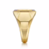 Men’s 14K Yellow Gold Hexagon Ring with .20ctw Diamonds Size 10 Fine Jewelry 20