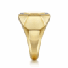 14K Yellow Gold Men’s High Polish Hexagon Ring with .20ctw Diamonds Size 10 Fine Jewelry 20