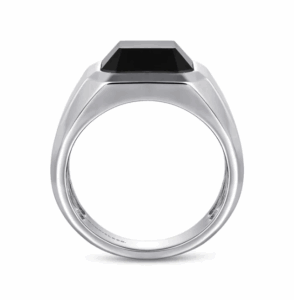 Sterling Silver Men’s High Polish Finish Signet Ring with 4.76ct Black Onyx Size 10 Fine Jewelry 8