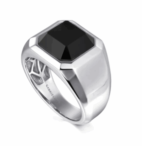 Sterling Silver Men’s High Polish Finish Signet Ring with 4.76ct Black Onyx Size 10 Fine Jewelry 9