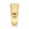 14K Yellow Gold Men’s High Polish Ring with .81ctw Pave Diamonds Size 10 Fine Jewelry 20