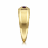 14K Yellow Gold Men’s High Polish Finish Ring with 1.07ct Oval Cut Red Garnet Size 10 Fine Jewelry 20