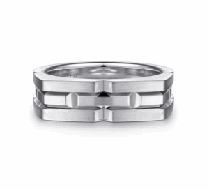 Sterling Silver Men’s Geometric Ring in Satin Finish Size 10 Fine Jewelry 6