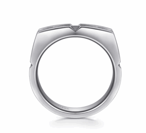 Sterling Silver Men’s Geometric Ring in Satin Finish Size 10 Fine Jewelry 8