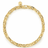 14K Yellow Gold Men’s Solid Faceted Chain Bracelet 8″ Bracelets 13