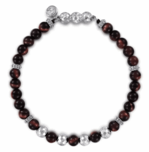 Sterling Silver Men’s Bracelet with Tiger Eye Beads 8″ Bracelets 4