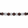 Sterling Silver Men’s Bracelet with Tiger Eye Beads 8″ Bracelets 12