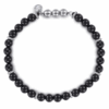 Sterling Silver Men’s Beaded Bracelet with Black Onyx 8″ Bracelets 10